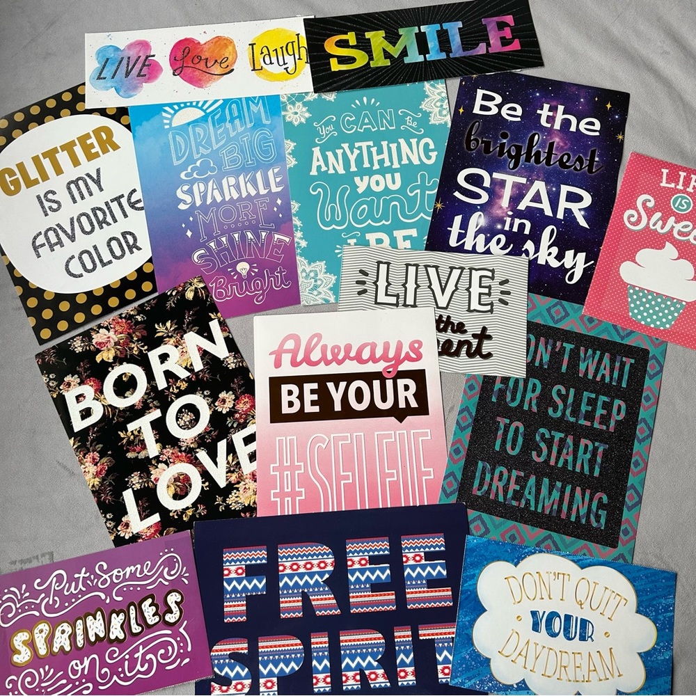 Set of 14 ~ Motivational Posters ~ Assorted Sizes
